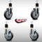 Service Caster 5'' SS Thermoplastic Rubber Wheel Swivel 1-7/8'' Expanding Stem Caster Set 2 Brakes, 4PK SCC-SSEX20S514-TPRB-2-TLB-2-178 - alternate 4